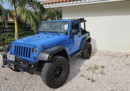 Jeep Wrangler Cabrio Blue 3 deurs